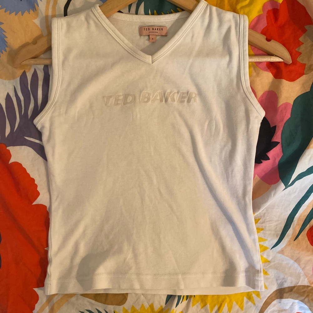 Y2K Ted Baker London Bubble Logo Tank Top